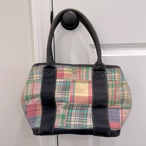 J Crew madras small tote